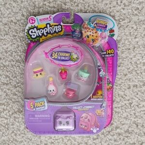 Shopkins Season 5 5-Pack Tiny Toys Ultra Rare Strawberry Kiss